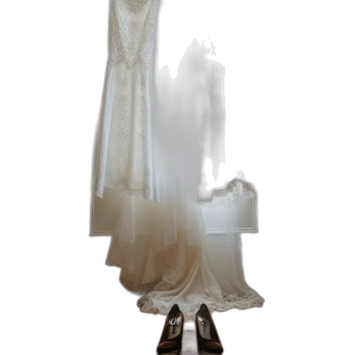 dress, staff, shoes, jewelry transparent PNG cut-out