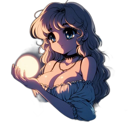 dress, anime, watercolor, pixel art transparent PNG cut-out