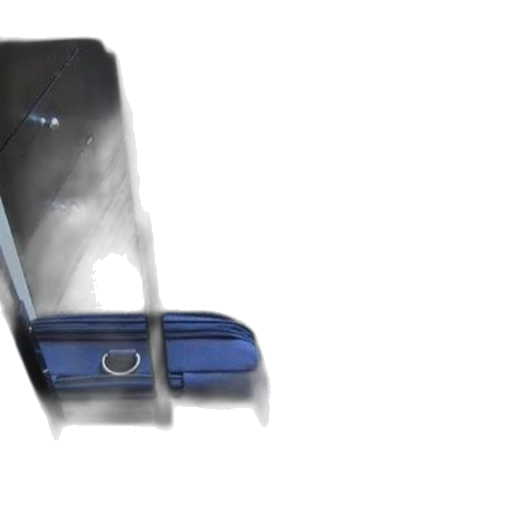 3d render, concept art, blue, suitcase transparent PNG cut-out