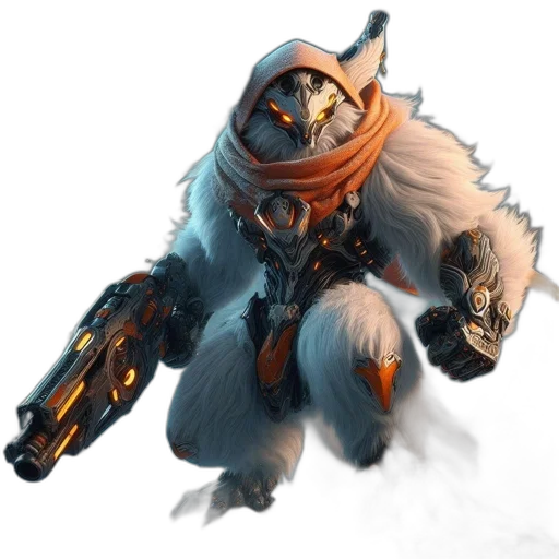 weapon, staff, creature, animal transparent PNG cut-out