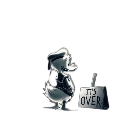 cartoon, character, resembling, donald transparent PNG cut-out