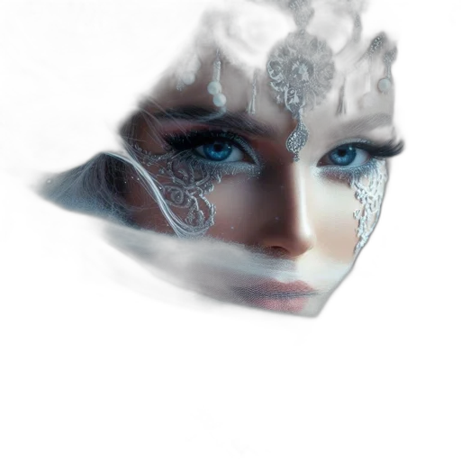 mask, face, crown, jewelry transparent PNG cut-out
