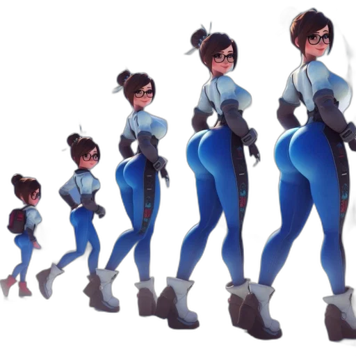 robot, concept art, cartoon, comic book art transparent PNG cut-out