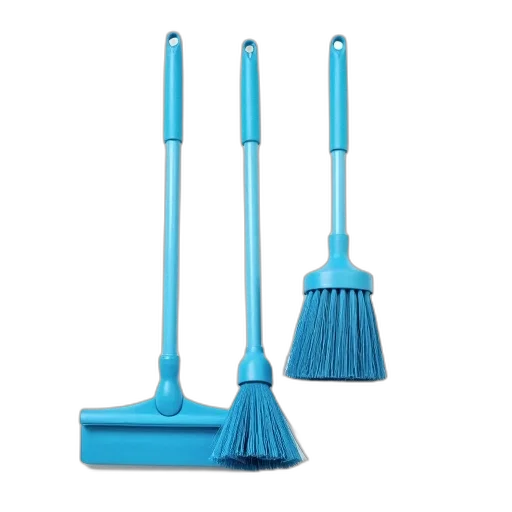 umbrella, blue, set, cleaning transparent PNG cut-out