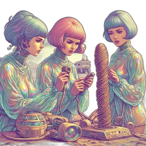 robot, hair, weapon, food transparent PNG cut-out
