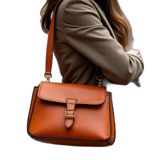 photorealistic, 3d render, earth tones, bag transparent PNG cut-out