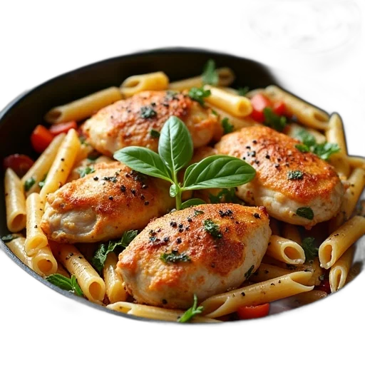 food, photorealistic, 3d render, chicken transparent PNG cut-out
