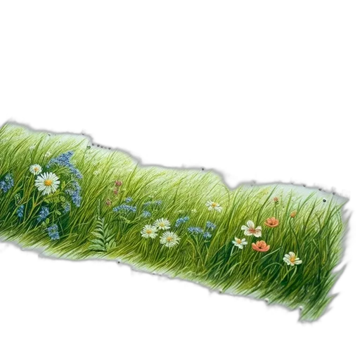 flower, crown, concept art, watercolor transparent PNG cut-out