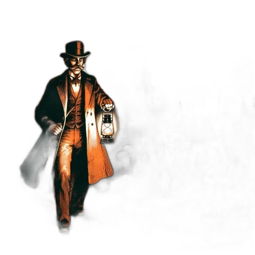 hat, staff, jacket, umbrella transparent PNG cut-out