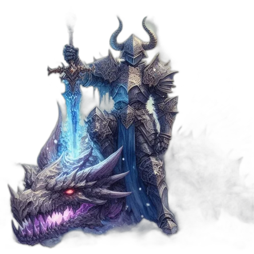 dragon, weapon, sword, creature transparent PNG cut-out