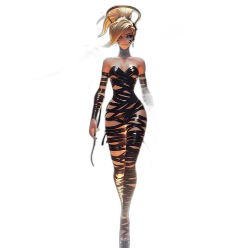 dress, staff, concept art, fantasy art transparent PNG cut-out