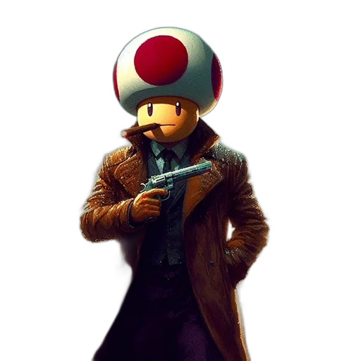 weapon, hat, jacket, robot transparent PNG cut-out
