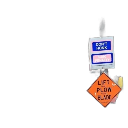 sign, says, don, honk transparent PNG cut-out