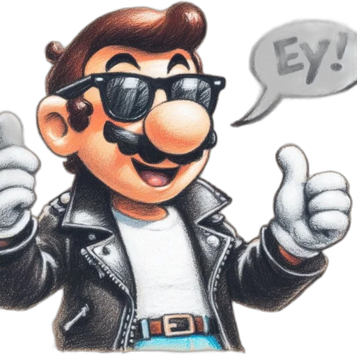 jacket, robot, face, staff transparent PNG cut-out