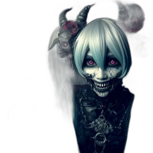 mask, face, creature, staff transparent PNG cut-out