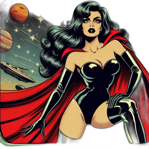 comic book art, cartoon, concept art, fantasy art transparent PNG cut-out