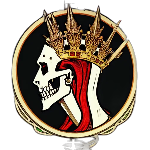 crown, staff, jewelry, 3d render transparent PNG cut-out