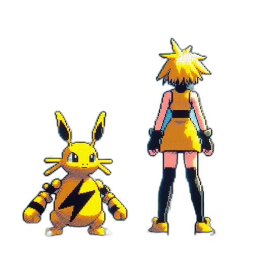 concept art, pixel art, 3d render, fantasy art transparent PNG cut-out