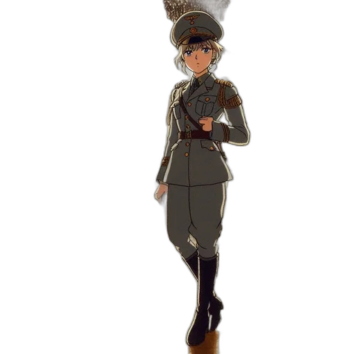 staff, hat, jacket, weapon transparent PNG cut-out