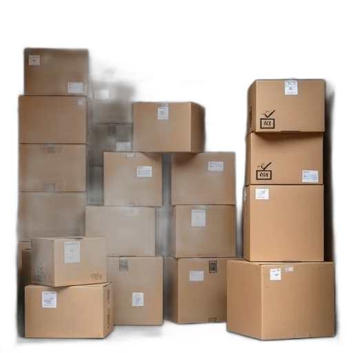 furniture, packed, boxes, storage transparent PNG cut-out