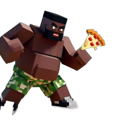 food, 3d render, concept art, pixel art transparent PNG cut-out