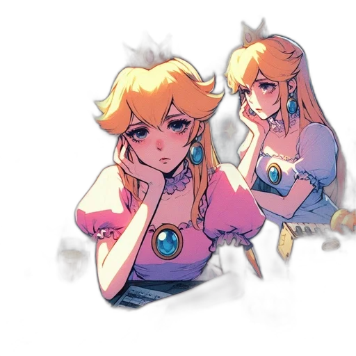 crown, dress, weapon, face transparent PNG cut-out