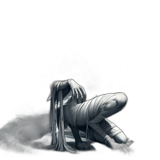 hair, creature, mask, robot transparent PNG cut-out