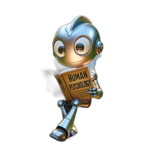 robot, animal, staff, 3d render transparent PNG cut-out