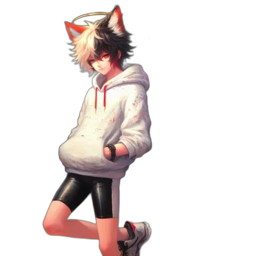 jacket, staff, animal, creature transparent PNG cut-out