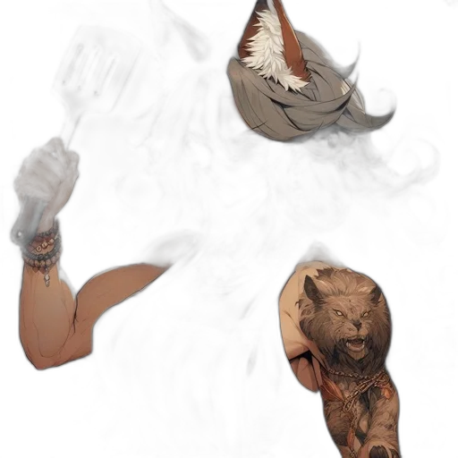 mask, face, staff, creature transparent PNG cut-out