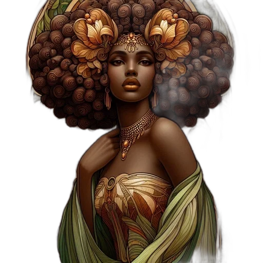 crown, hair, fantasy art, concept art transparent PNG cut-out