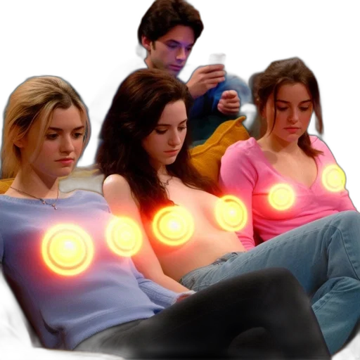 concept art, 3d render, vaporwave, neon lights transparent PNG cut-out