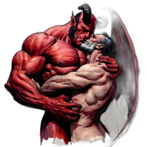 comic book art, concept art, fantasy art, photorealistic transparent PNG cut-out