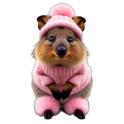 hat, animal, jacket, creature transparent PNG cut-out
