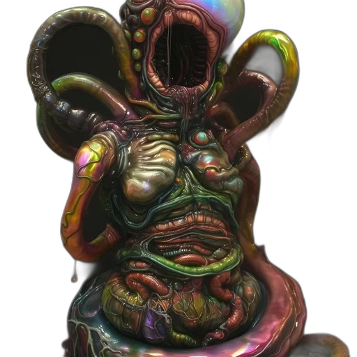 mask, creature, staff, face transparent PNG cut-out