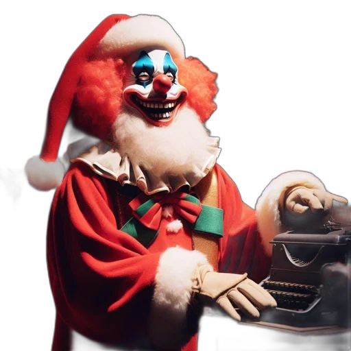 concept art, unconventional, santa, figure transparent PNG cut-out