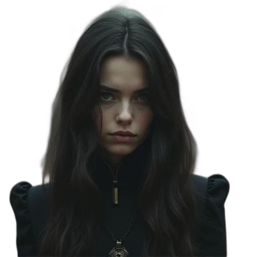 face, jacket, crown, hair transparent PNG cut-out