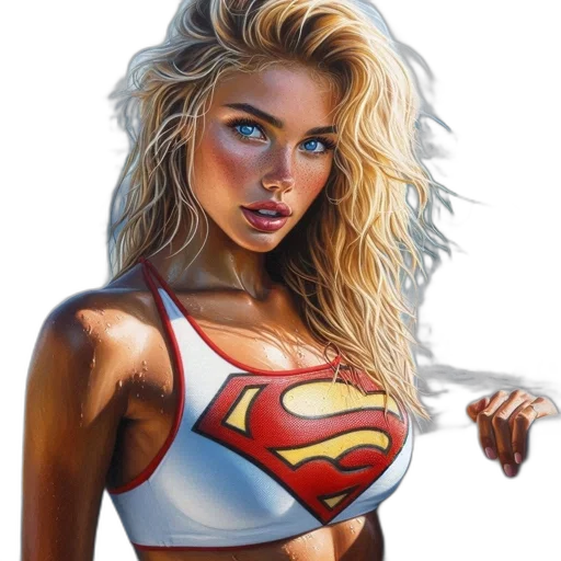 face, comic book art, photorealistic, fantasy art transparent PNG cut-out