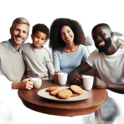 food, photorealistic, earth tones, family transparent PNG cut-out