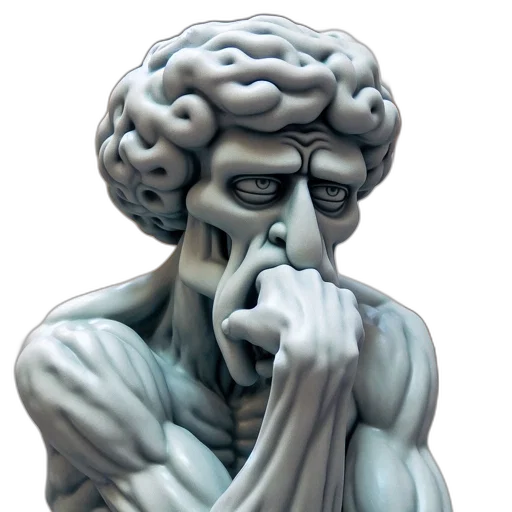 face, mask, 3d render, concept art transparent PNG cut-out