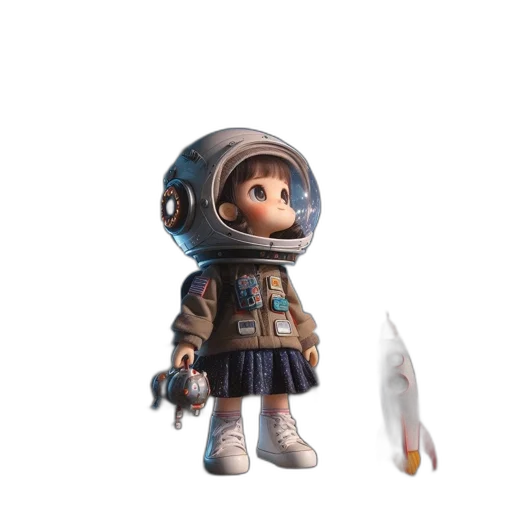 robot, jacket, staff, creature transparent PNG cut-out