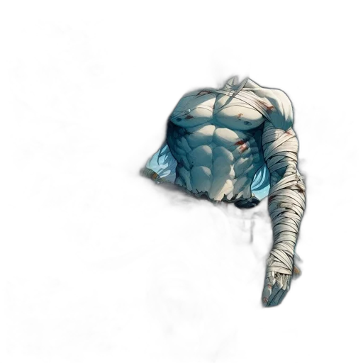 robot, creature, jacket, weapon transparent PNG cut-out