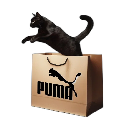 animal, black, cat, leaps transparent PNG cut-out