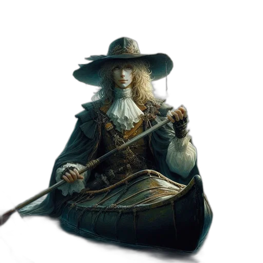 hat, sword, staff, weapon transparent PNG cut-out