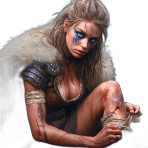 face, fantasy art, concept art, comic book art transparent PNG cut-out