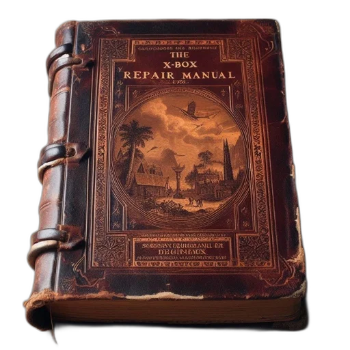 antique, leather-bound, book, titled transparent PNG cut-out
