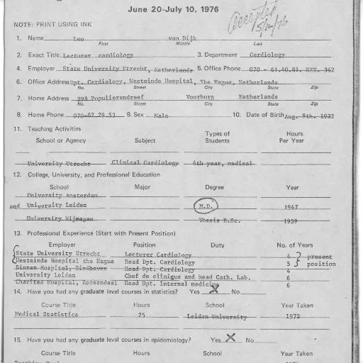 document, june, 20-july, 1976 transparent PNG cut-out
