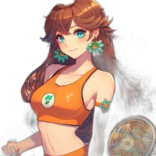 staff, dress, weapon, flower transparent PNG cut-out