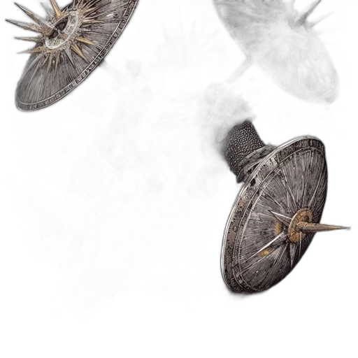 shoes, dragon, crown, weapon transparent PNG cut-out