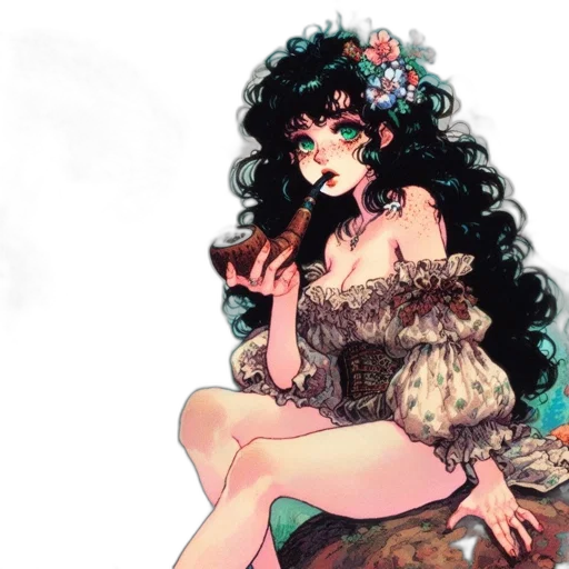 dress, fantasy art, concept art, pixel art transparent PNG cut-out